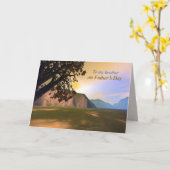 Landschaftlicher Vater-Tag für den Bruder Karte (Gelbe Blume)