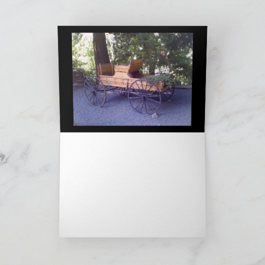 Landschaftlicher Wagenkarton Karte (Innenseite)