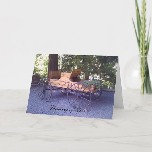 Landschaftlicher Wagenkarton Karte (Vorderseite)