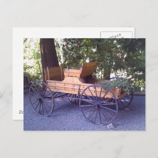 Landschaftlicher Wagenkarton Postkarte (Vorne/Hinten)