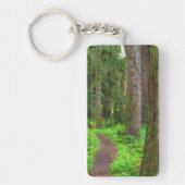 Landschaftlicher Wald Schlüsselanhänger (Vorderseite)