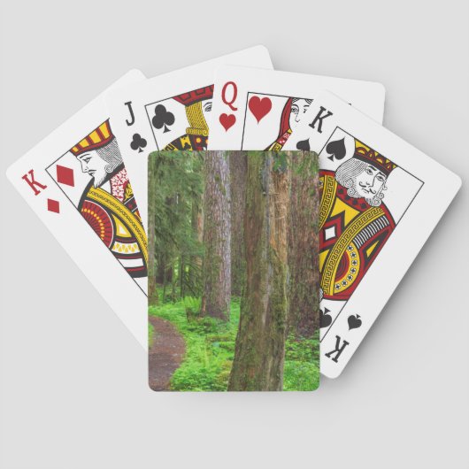 Landschaftlicher Wald Spielkarten (Rückseite)
