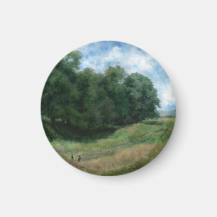 Landschaftlicher Wanderweg – Vintage Landschaftsde Magnet