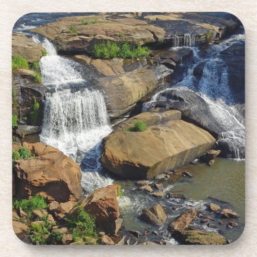 Landschaftlicher Wasserfall Getränkeuntersetzer (Vorderseite)