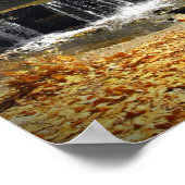 Landschaftlicher Wasserfall John 7:37 Poster (Ecke)