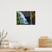 Landschaftlicher Wasserfall Poster (Küche)