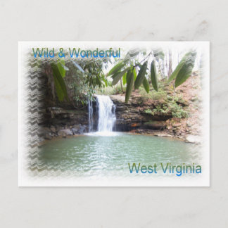 Landschaftlicher Wasserfall West Virginia Postkarte