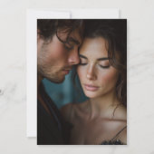 Landschaftlicher Wasserfarbenfall Hochzeit im Frei Save The Date (Rückseite)