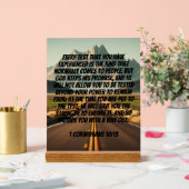 Landschaftlicher Weg vor uns: Kraft durch Versuche Acrylschild (Hochzeit)