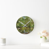 Landschaftlicher Wilson-Fluss Runde Wanduhr (Zuhause)