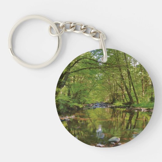 Landschaftlicher Wilson-Fluss Schlüsselanhänger (Vorderseite)