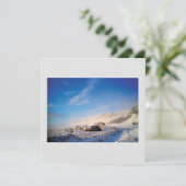 Landschaftlicher Winter in Island Feiertagskarte (Stehend Vorderseite)