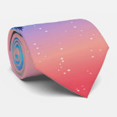 Landschaftlicher Wintersee mit Hirsch Krawatte (Gerollt)