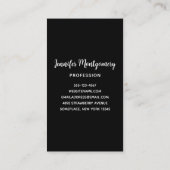 Landschaftlicher Wintersee mit Hirsch Visitenkarte (Rückseite)