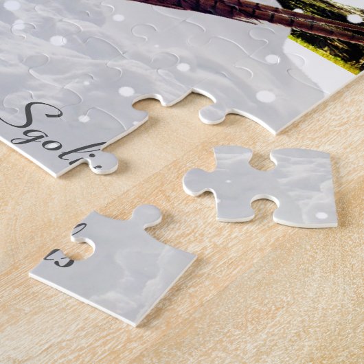 Landschaftlicher Winterwald mit Süddakota Pheasant Puzzle (Seite)