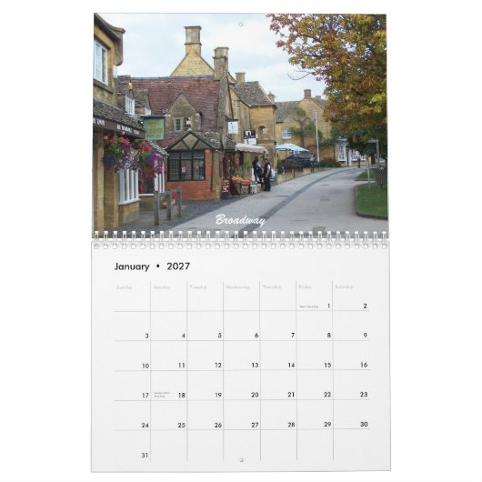 Landschaftlicheres England Kalender (Jan 2027)