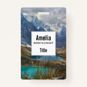 Landschaftliches Alpengebirge Foto Ausweis (Vorderseite)