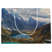 Landschaftliches Alpengebirge Foto Große Geschenktüte (Rückseite)