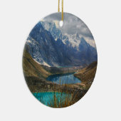 Landschaftliches Alpengebirge Foto Keramik Ornament (Rechts)