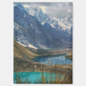 Landschaftliches Alpengebirge Foto Magnet (Vorderseite)