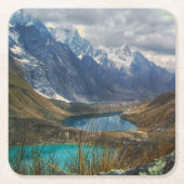 Landschaftliches Alpengebirge Foto Rechteckiger Pappuntersetzer (Vorderseite)