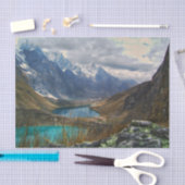 Landschaftliches Alpengebirge Foto Seidenpapier (Handwerk)