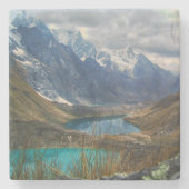 Landschaftliches Alpengebirge Foto Steinuntersetzer (Vorderseite)