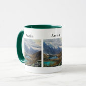 Landschaftliches Alpengebirge Foto Tasse (Vorderseite Links)