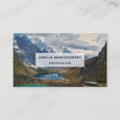 Landschaftliches Alpengebirge Foto Visitenkarte (Vorderseite)