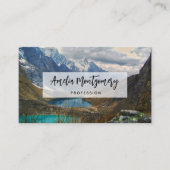 Landschaftliches Alpengebirge Foto Visitenkarte (Vorderseite)