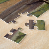 Landschaftliches altes Bauernhaus auf dem Bauernho Puzzle (Seite)