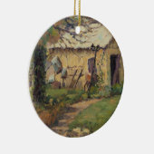 Landschaftliches altes Tool hinter Augusta Missour Keramik Ornament (Rechts)