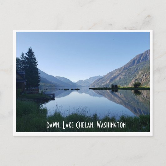 Landschaftliches Amerika Postkarte: Lake Chelan, W Postkarte (Vorderseite)