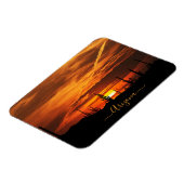 Landschaftliches Arizona Saguaros bei Sonnenunterg Magnet (Linke Seite)