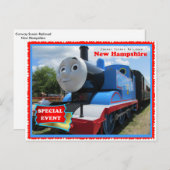 Landschaftliches Bahnereignis auf der Autobahn Postkarte (Vorne/Hinten)