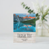 Landschaftliches Berglandschaftsbild Danke Postkarte (Stehend Vorderseite)