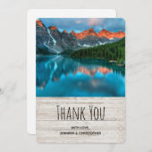 Landschaftliches Berglandschaftsbild Dankeskarte (Vorne/Hinten)