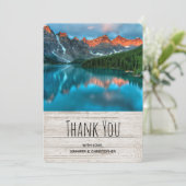 Landschaftliches Berglandschaftsbild Dankeskarte (Stehend Vorderseite)