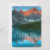 Landschaftliches Berglandschaftsbild Dankeskarte (Vorderseite)