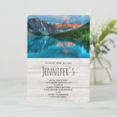 Landschaftliches Berglandschaftsbild Geburtstag Einladung (Stehend Vorderseite)