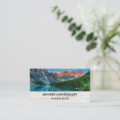 Landschaftliches Berglandschaftsbild Visitenkarte (Stehend Vorderseite)