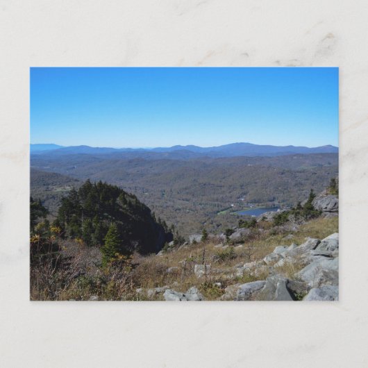 Landschaftliches Bergtal Aussichtsreise Postkarte (Vorderseite)