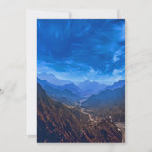 Landschaftliches Bergtal Feiertagskarte (Vorderseite)