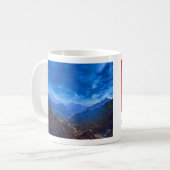 Landschaftliches Bergtal Kaffeetasse (Vorderseite Links)