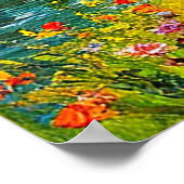 Landschaftliches Bergtal mit Stream Poster (Ecke)