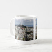 Landschaftliches Bild des Coit Towers Kaffeetasse (Vorderseite Links)