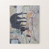 landschaftliches Bild von zwei sehr niedlichen Gra Puzzle (Vertikal)