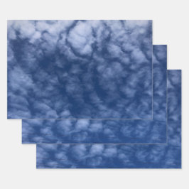 Landschaftliches Blue Sky Wrapping Paper Flat Shee Geschenkpapier Set