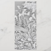 Landschaftliches Blume-Programm für benutzerdefini Programm (Rückseite)