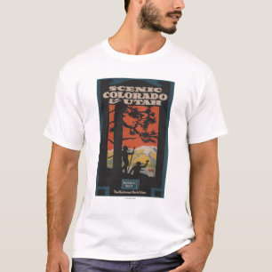 Landschaftliches Colorado- u. Utah-Reise-Plakat T-Shirt